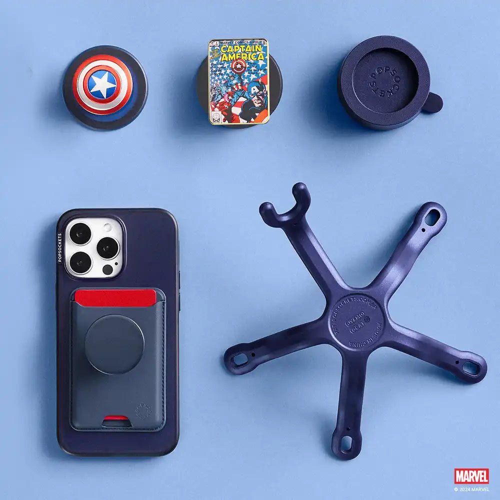 Enamel Captain America — MagSafe PopGrip