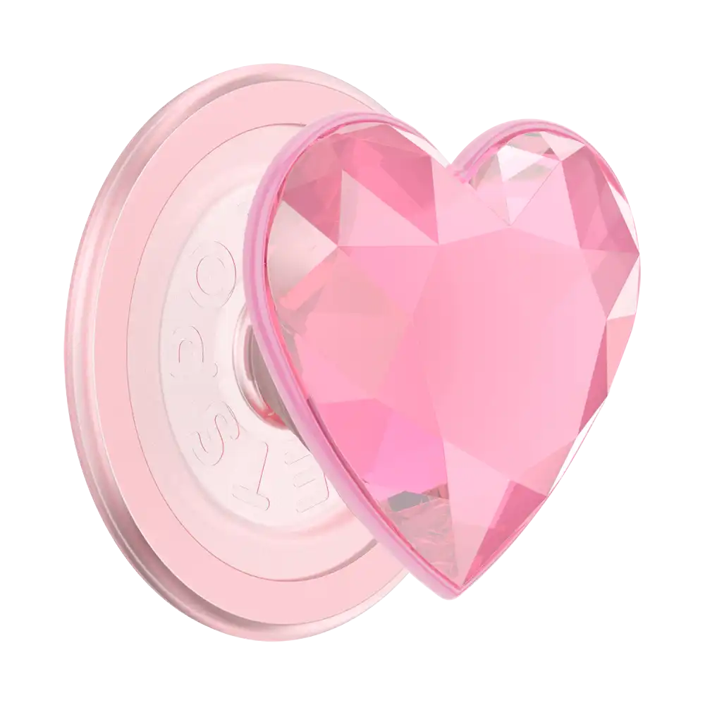 Crystal Heart Rosso — MagSafe PopGrip