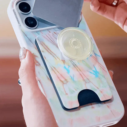 Coastal Tie-Dye Green — MagSafe PopWallet+