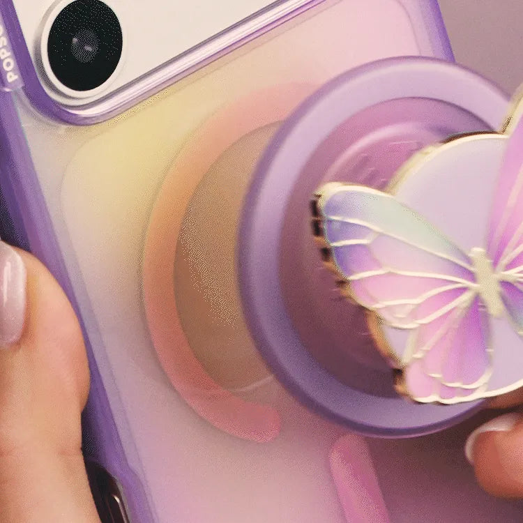 Enamel Butterfly Prism — MagSafe PopGrip