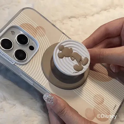 PopOut Latte Mickey — MagSafe PopGrip