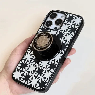 Enamel Hammered Sun Black — MagSafe PopGrip