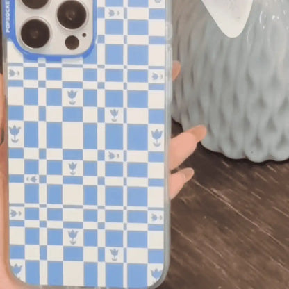 Enamel Lace Blue Vermeer — MagSafe PopGrip