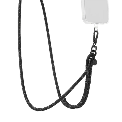 Paracord Black — Phone Strap