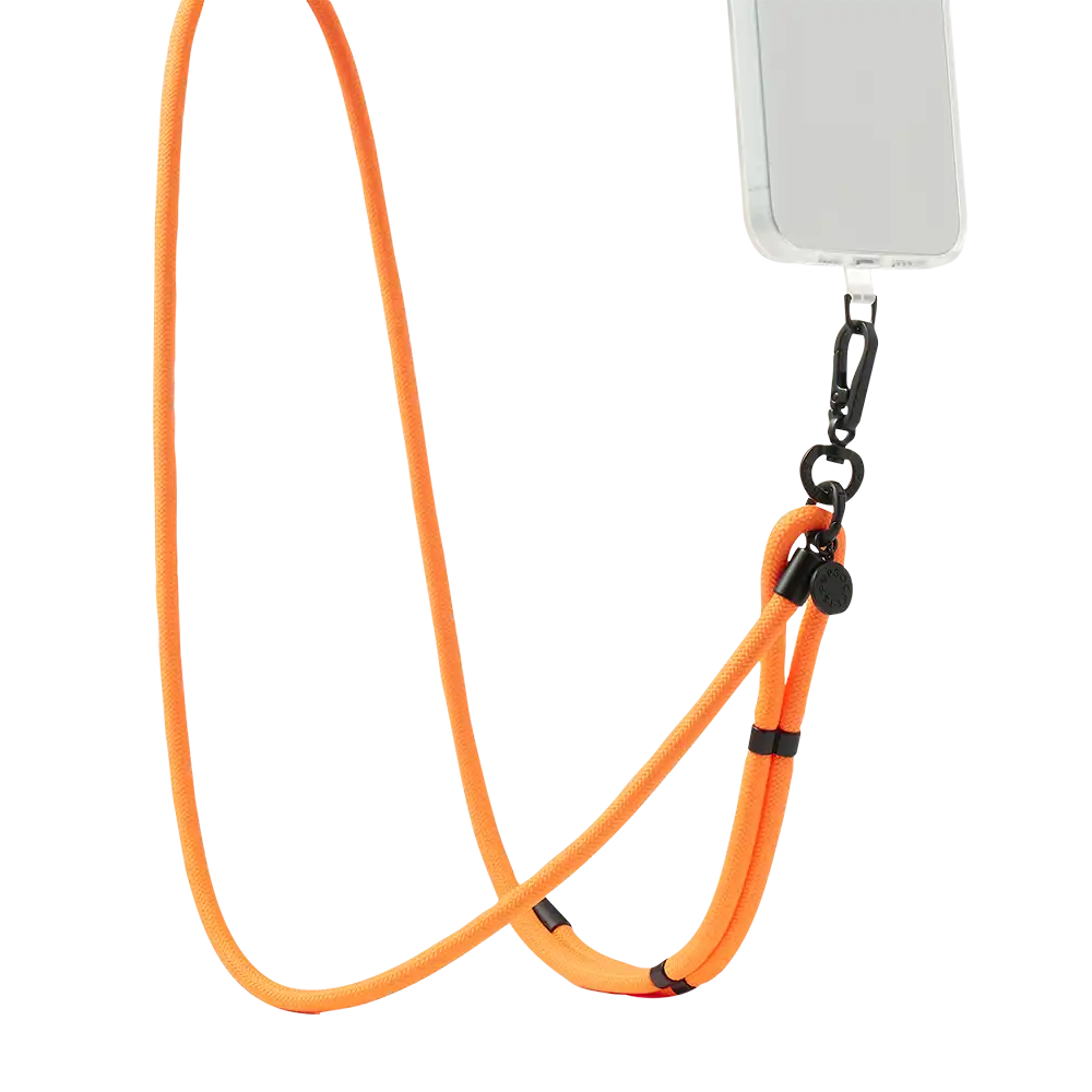 Paracord Safety Orange — Phone Strap