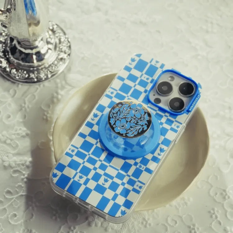Enamel Lace Blue Vermeer — MagSafe PopGrip