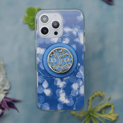 Enamel Lace Blue Vermeer — MagSafe PopGrip