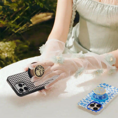 Enamel Lace Blue Vermeer — MagSafe PopGrip