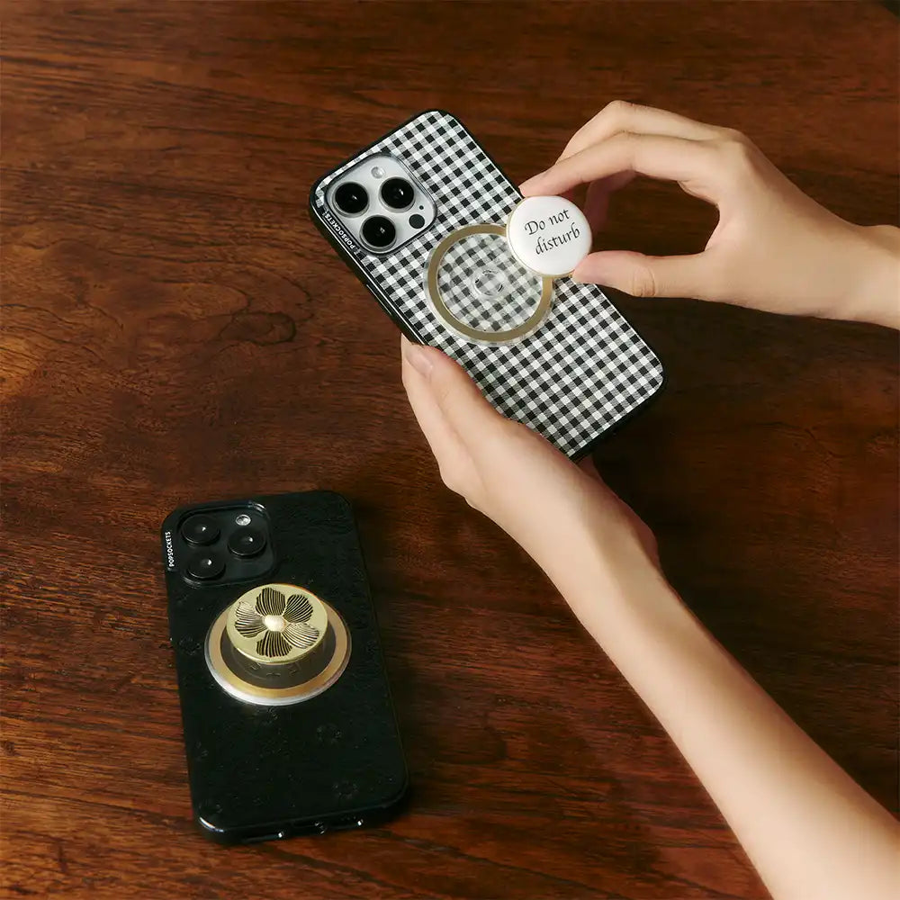 Enamel Floral Relief — MagSafe PopGrip
