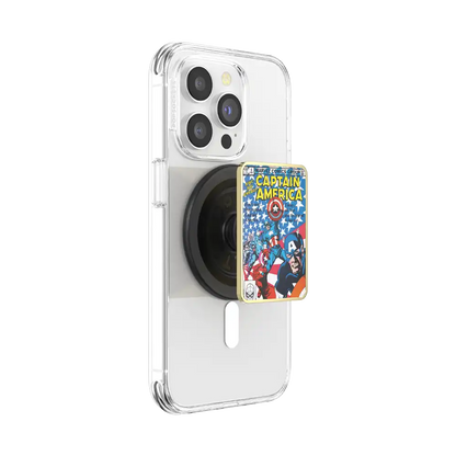 Enamel Captain America Comic Book — MagSafe PopGrip