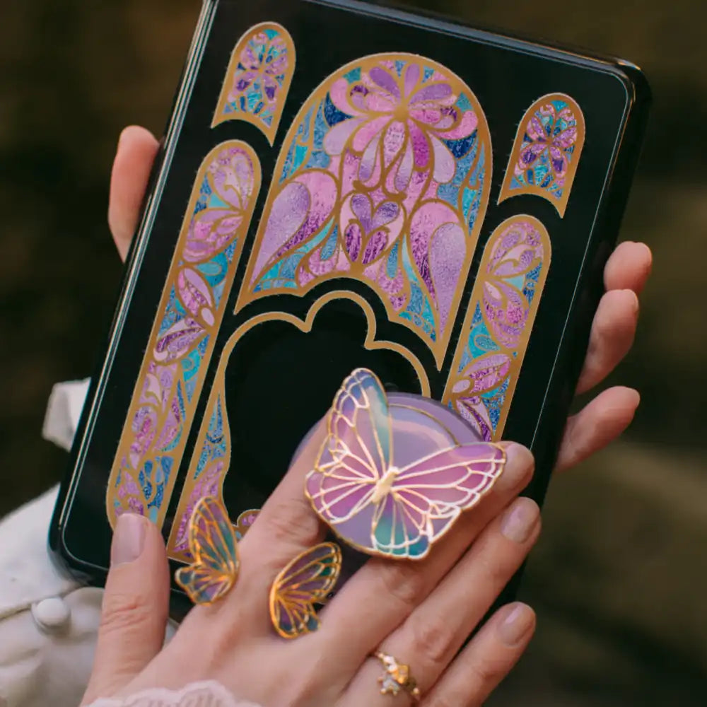Enamel Butterfly Prism — MagSafe PopGrip