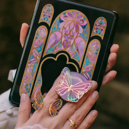 Enamel Butterfly Prism — MagSafe PopGrip