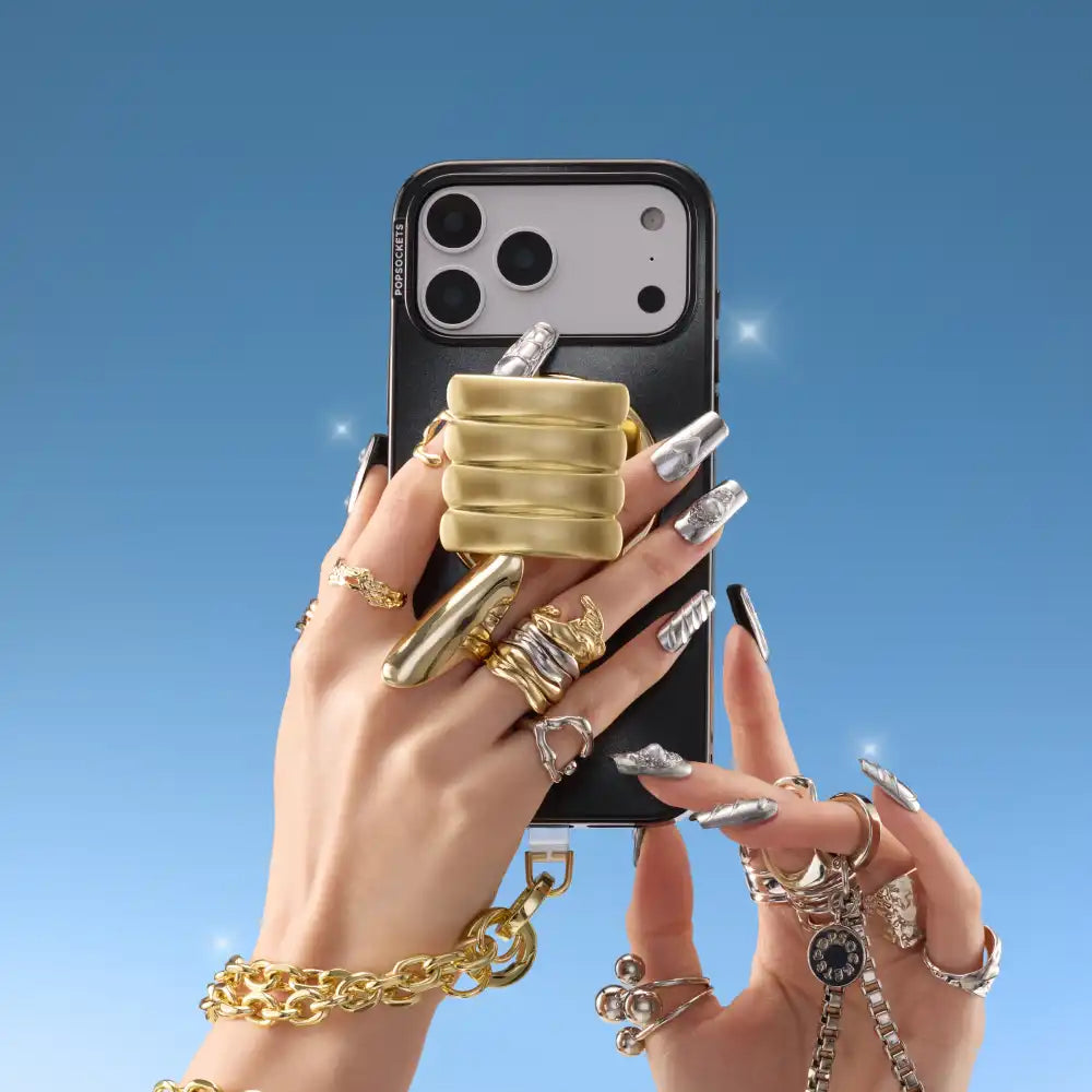 Silver Box Chain — Phone Wristlet