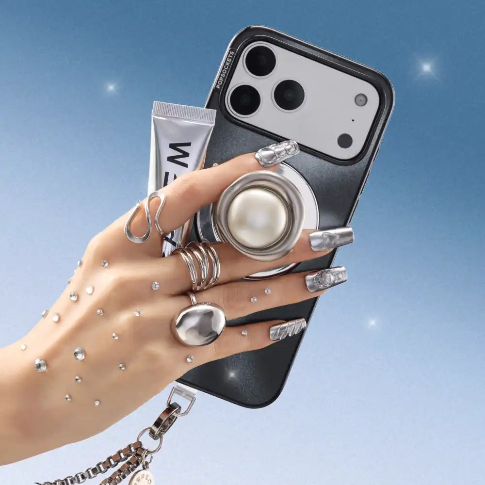Enamel Eye of the Behold Silver — MagSafe PopGrip