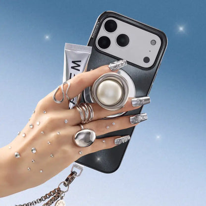 Enamel Eye of the Behold Silver — MagSafe PopGrip