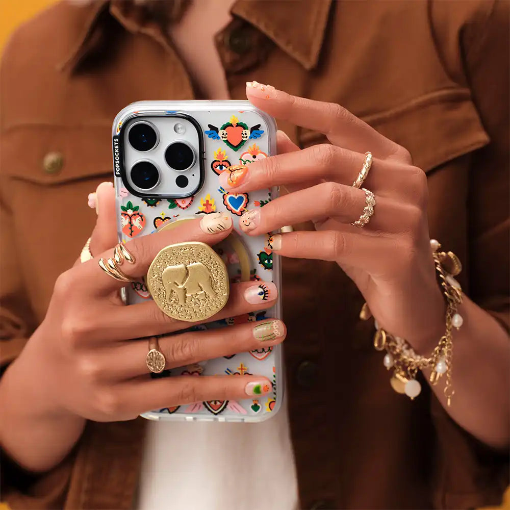 Enamel Elephant Token — MagSafe PopGrip