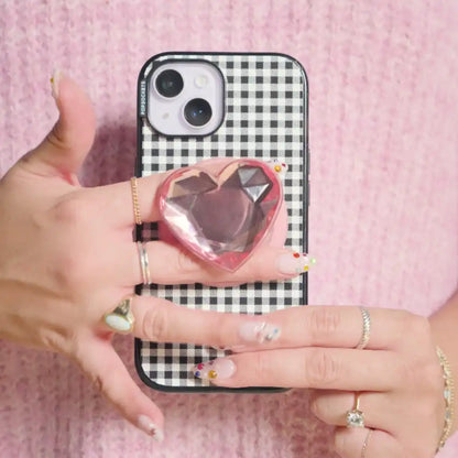 Crystal Heart Frost — MagSafe PopGrip