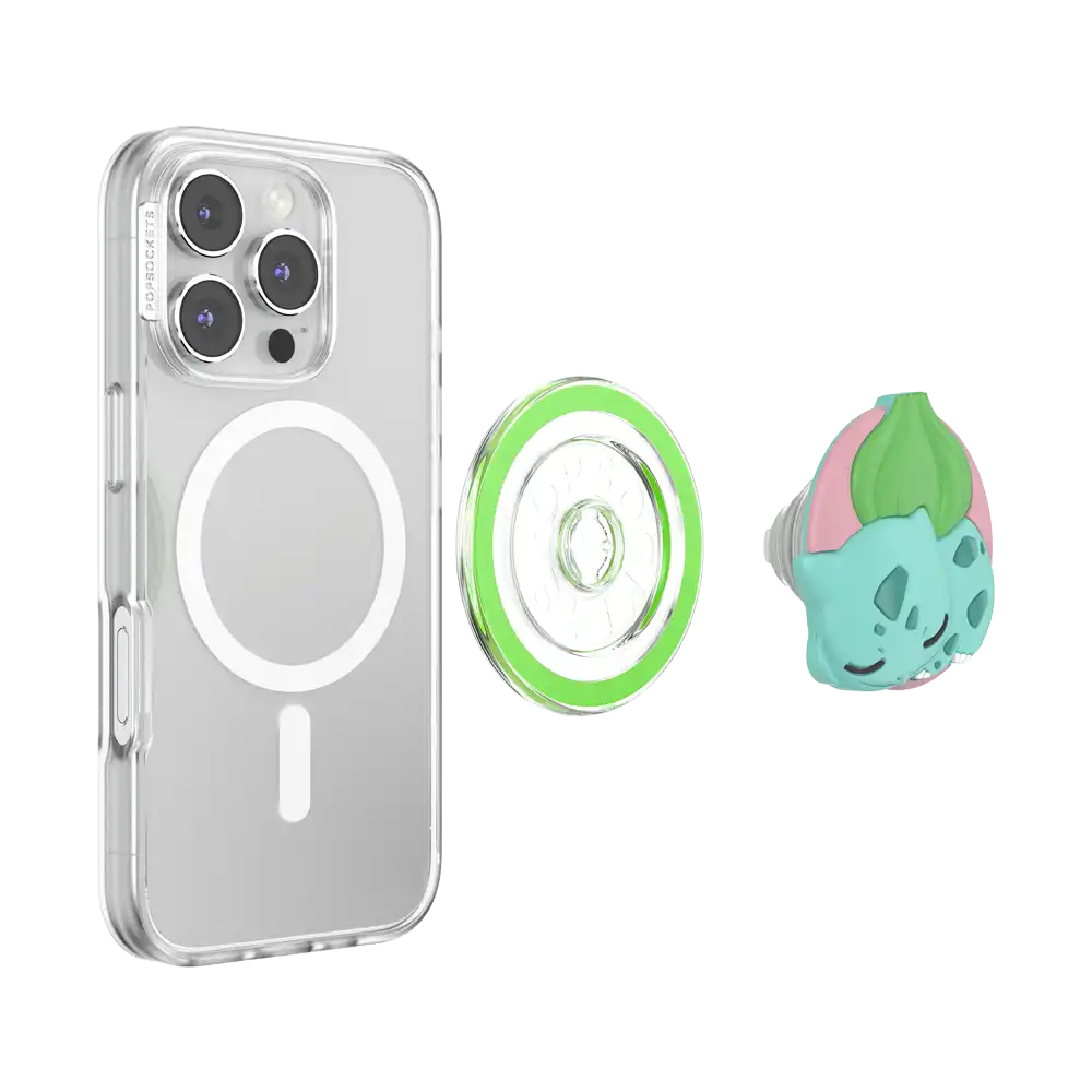 PopOut Sleepy Bulbasaur — MagSafe PopGrip