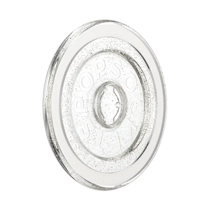 Clear Glitter Silver — MagSafe Round Base