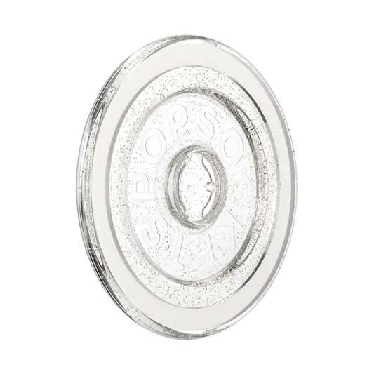Clear Glitter Silver — MagSafe Round Base