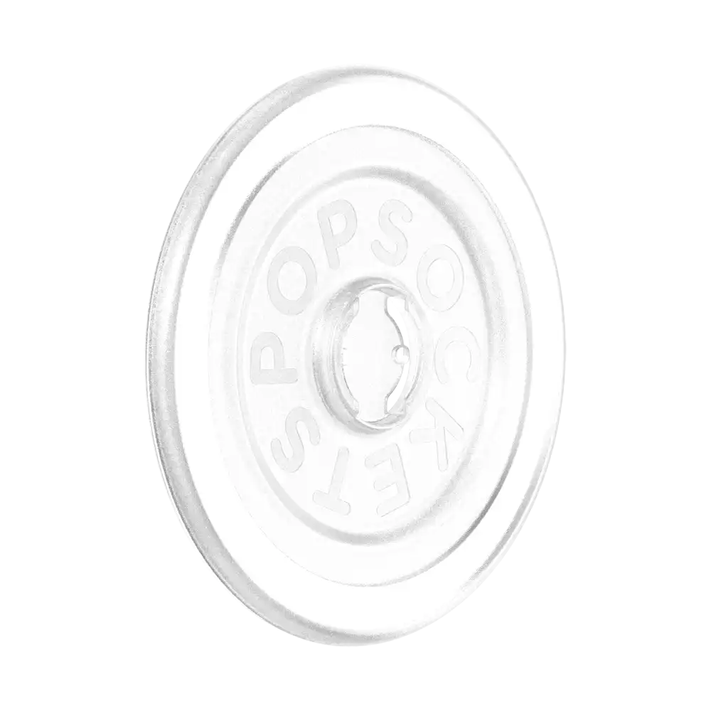 Clear Glitter Silver — MagSafe Round Base