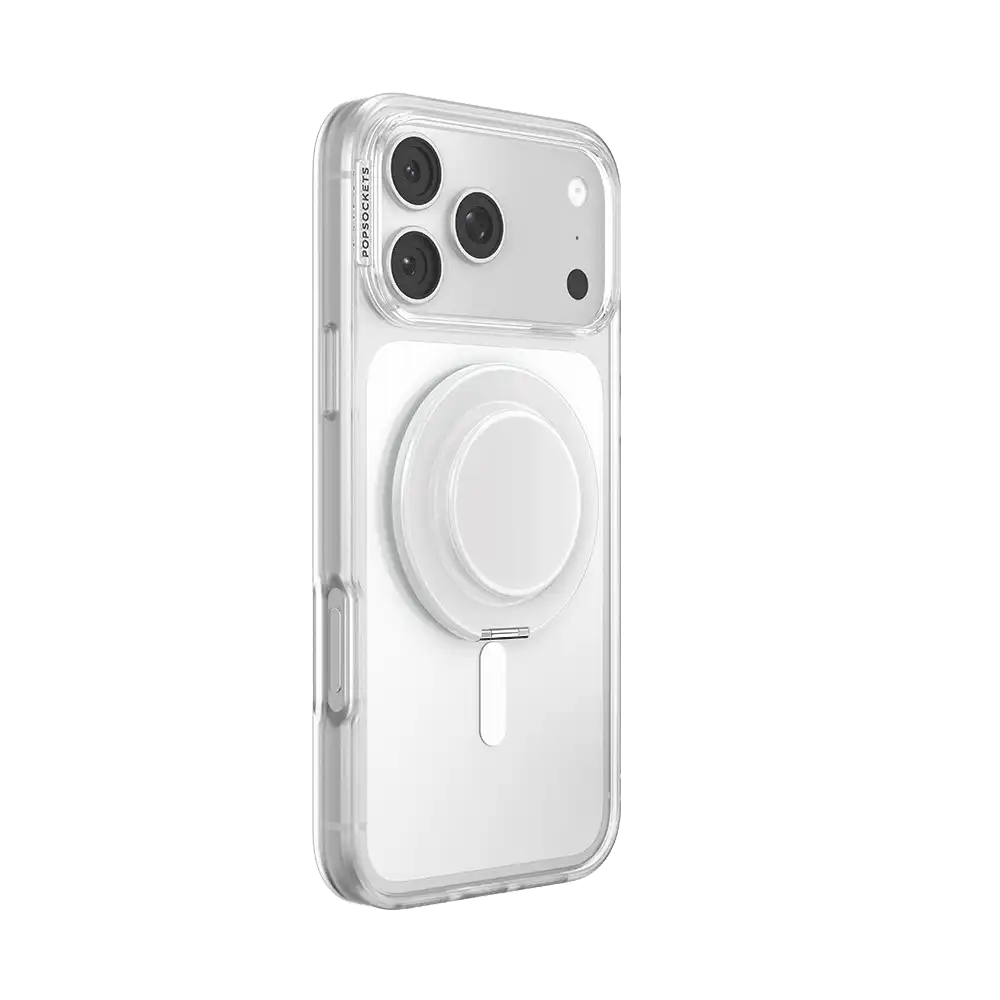 Glossy White — MagSafe Kick-Out Grip & Stand