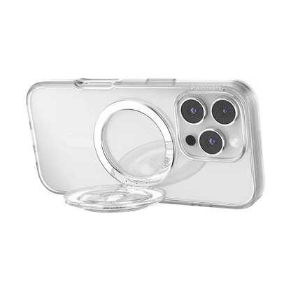 Clear Glitter — MagSafe Kick-Out Grip & Stand
