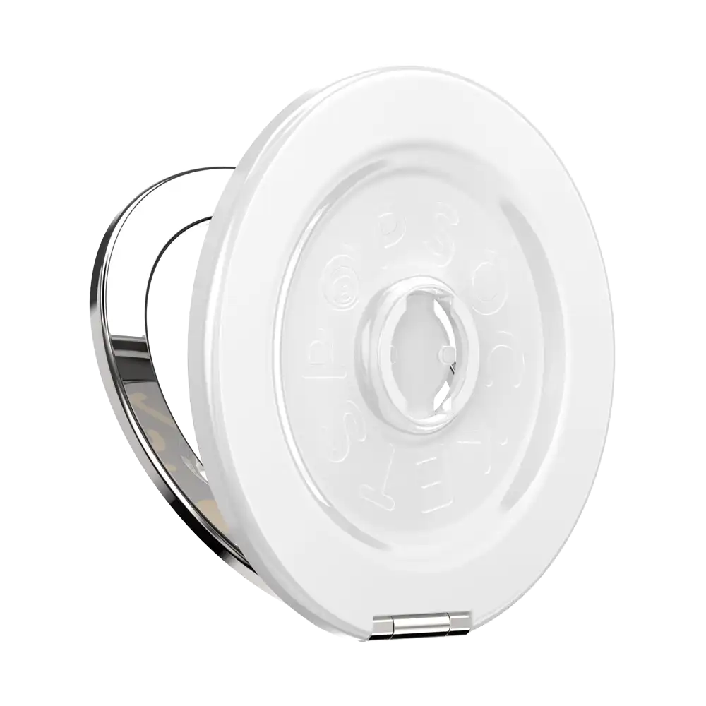 Glossy White — MagSafe Kick-Out Grip & Stand