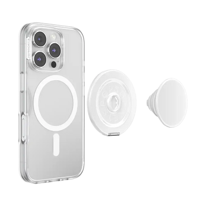Glossy White — MagSafe Kick-Out Grip & Stand