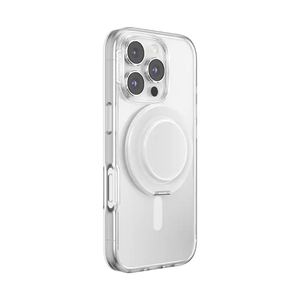 Glossy White — MagSafe Kick-Out Grip & Stand