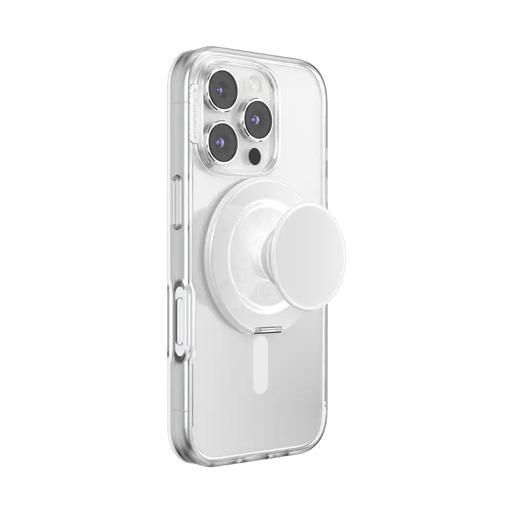 Glossy White — MagSafe Kick-Out Grip & Stand