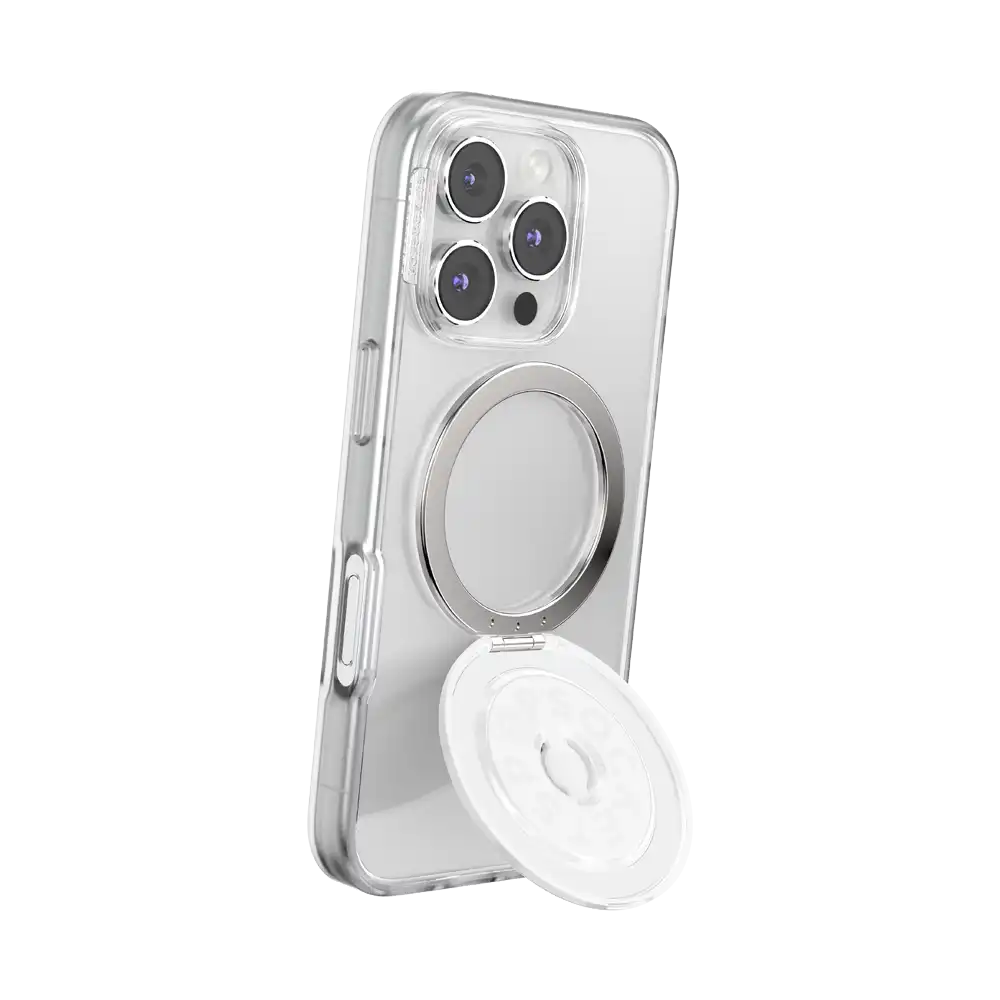 Glossy White — MagSafe Kick-Out Grip & Stand