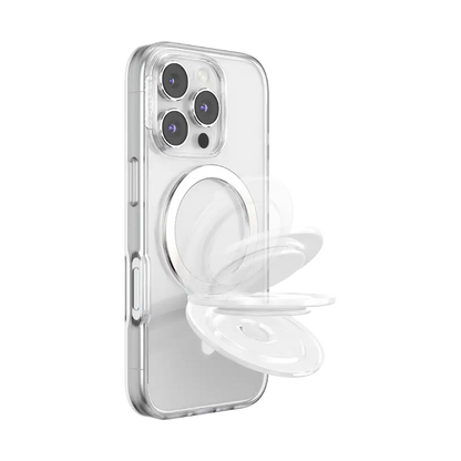 Glossy White — MagSafe Kick-Out Grip & Stand