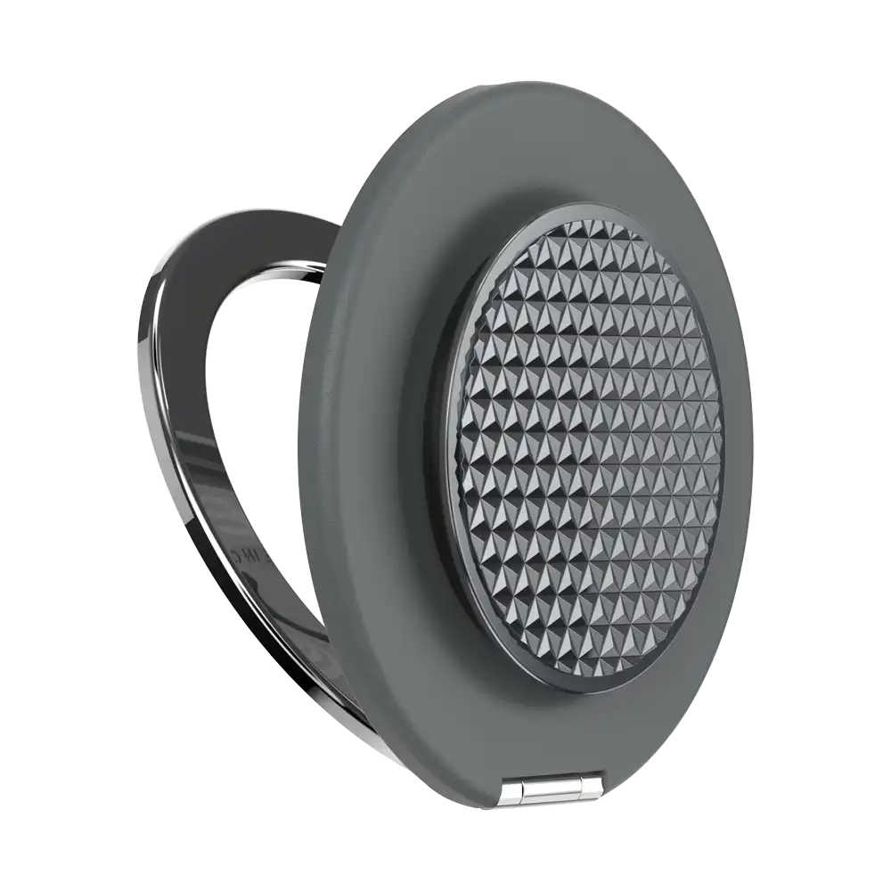 Aluminum Knurl Gunmetal — MagSafe Kick-Out Grip & Stand