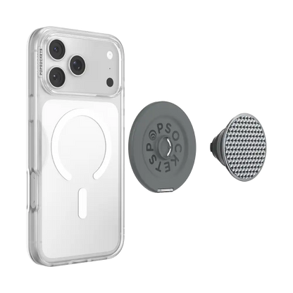 Aluminum Knurl Gunmetal — MagSafe Kick-Out Grip & Stand