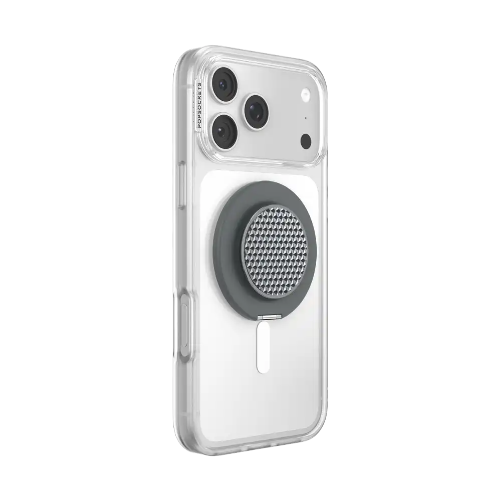 Aluminum Knurl Gunmetal — MagSafe Kick-Out Grip & Stand