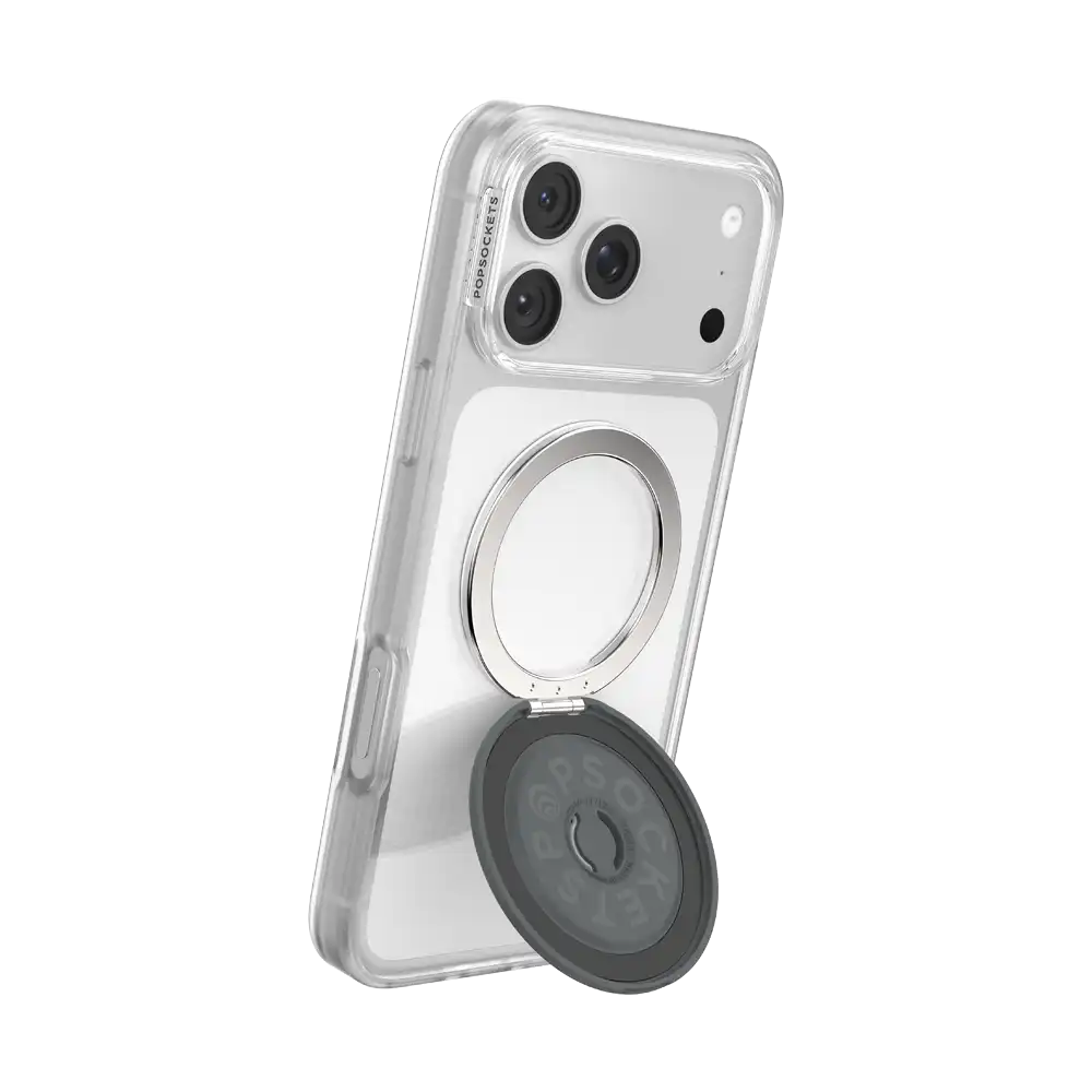 Aluminum Knurl Gunmetal — MagSafe Kick-Out Grip & Stand