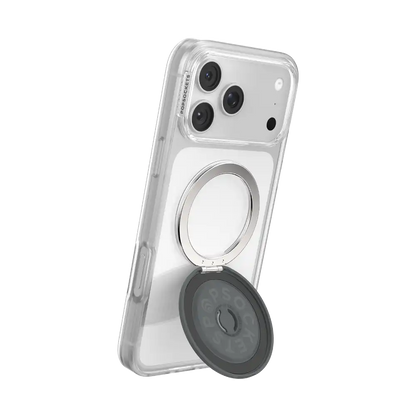 Aluminum Knurl Gunmetal — MagSafe Kick-Out Grip & Stand