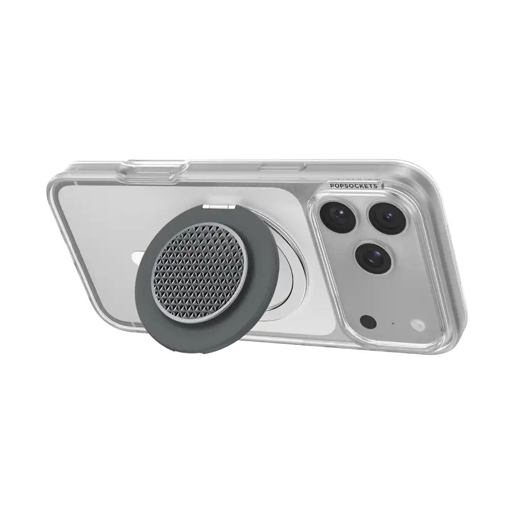 Aluminum Knurl Gunmetal — MagSafe Kick-Out Grip & Stand
