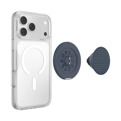 Aluminum Knurl Navy — MagSafe Kick-Out Grip & Stand