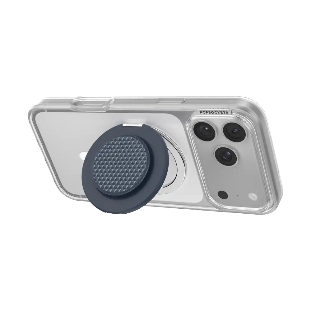 Aluminum Knurl Navy — MagSafe Kick-Out Grip & Stand