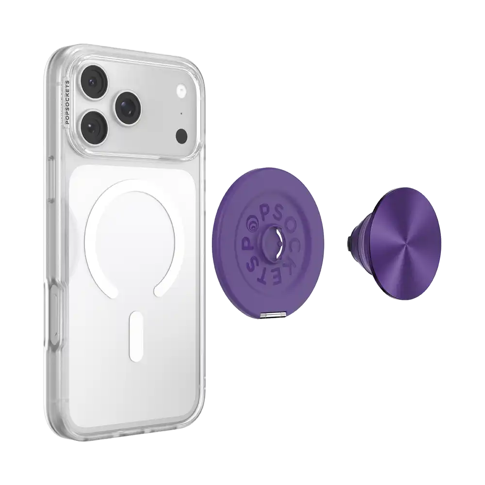 Aluminum Purple — MagSafe Kick-Out Grip & Stand