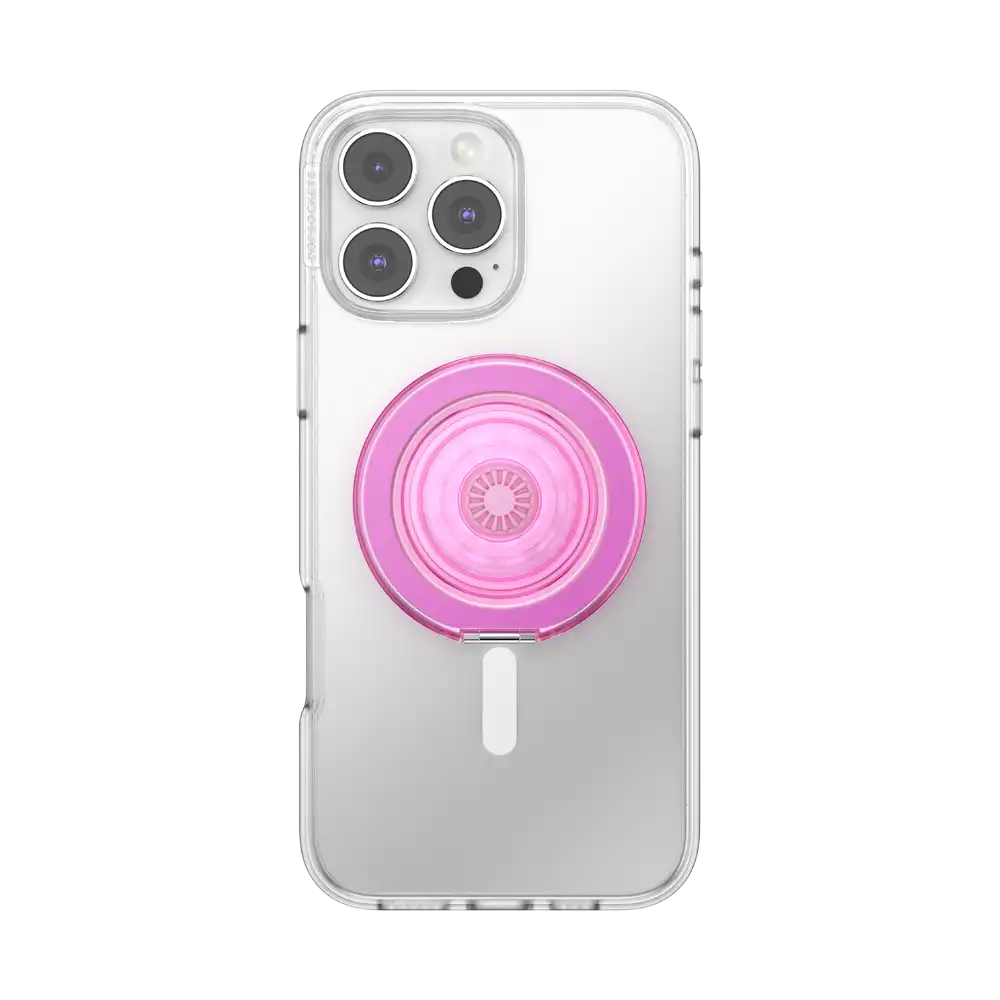 Translucent Baby Pink — MagSafe Kick-Out Grip & Stand