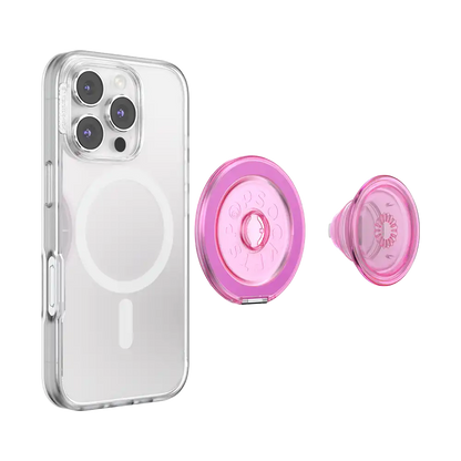 Translucent Baby Pink — MagSafe Kick-Out Grip & Stand