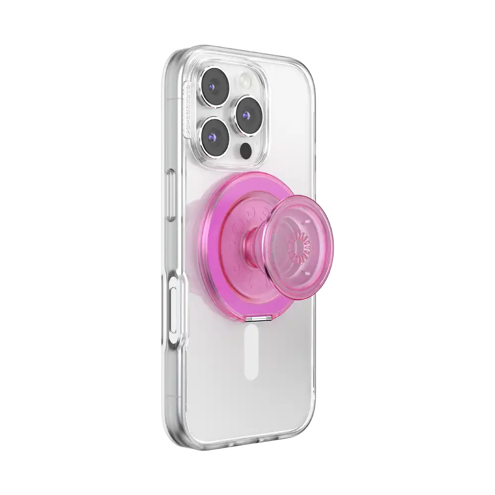 Translucent Baby Pink — MagSafe Kick-Out Grip & Stand