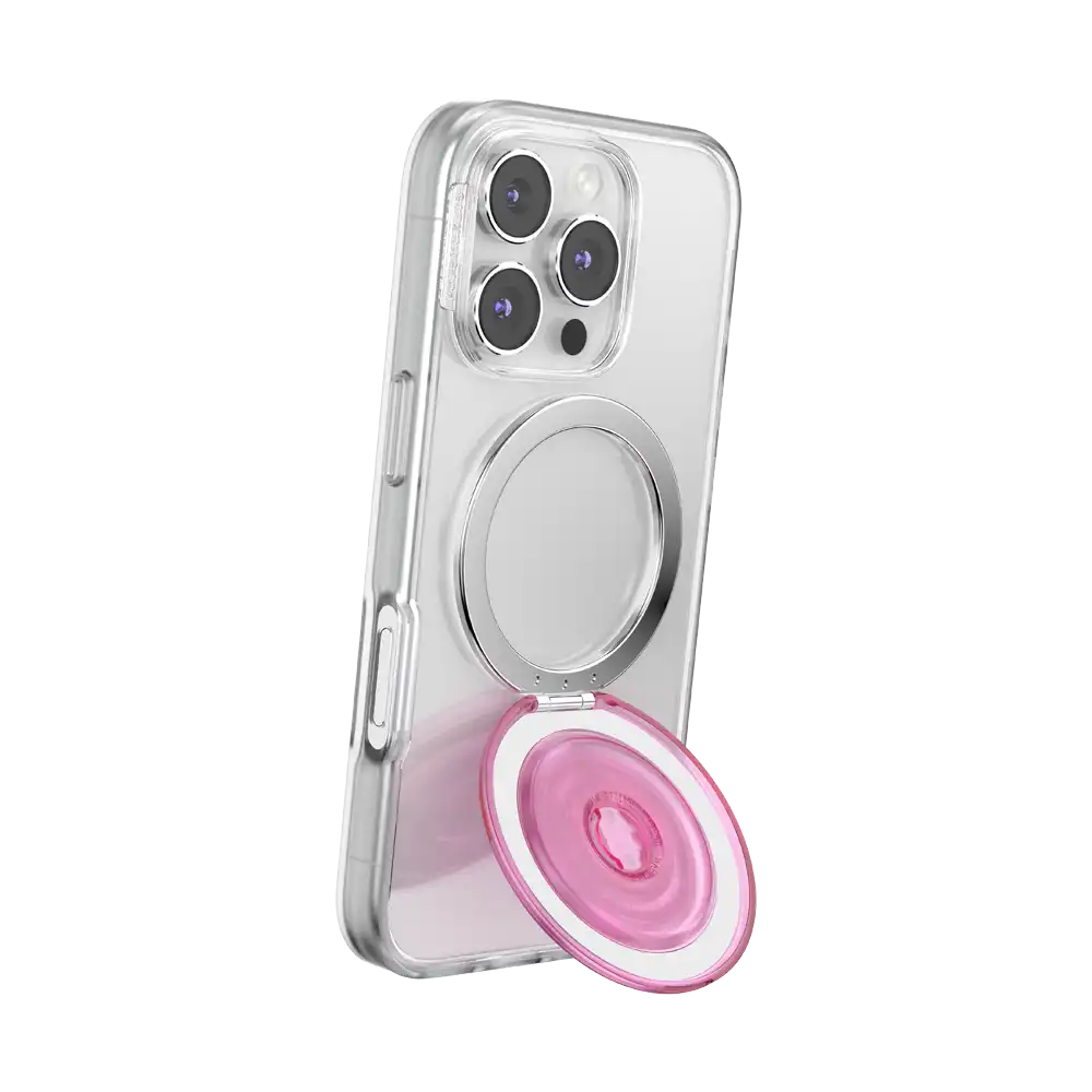 Translucent Baby Pink — MagSafe Kick-Out Grip & Stand