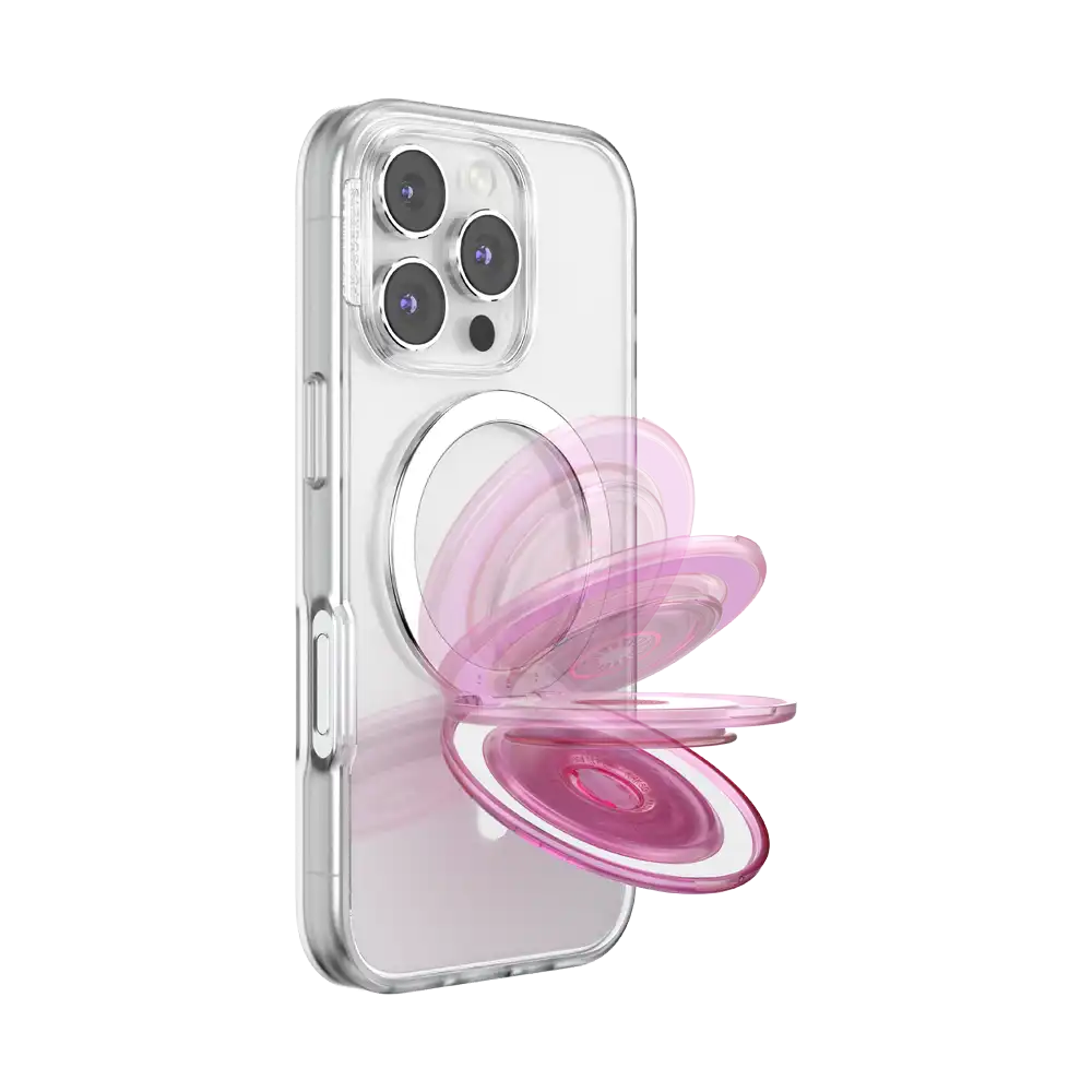 Translucent Baby Pink — MagSafe Kick-Out Grip & Stand