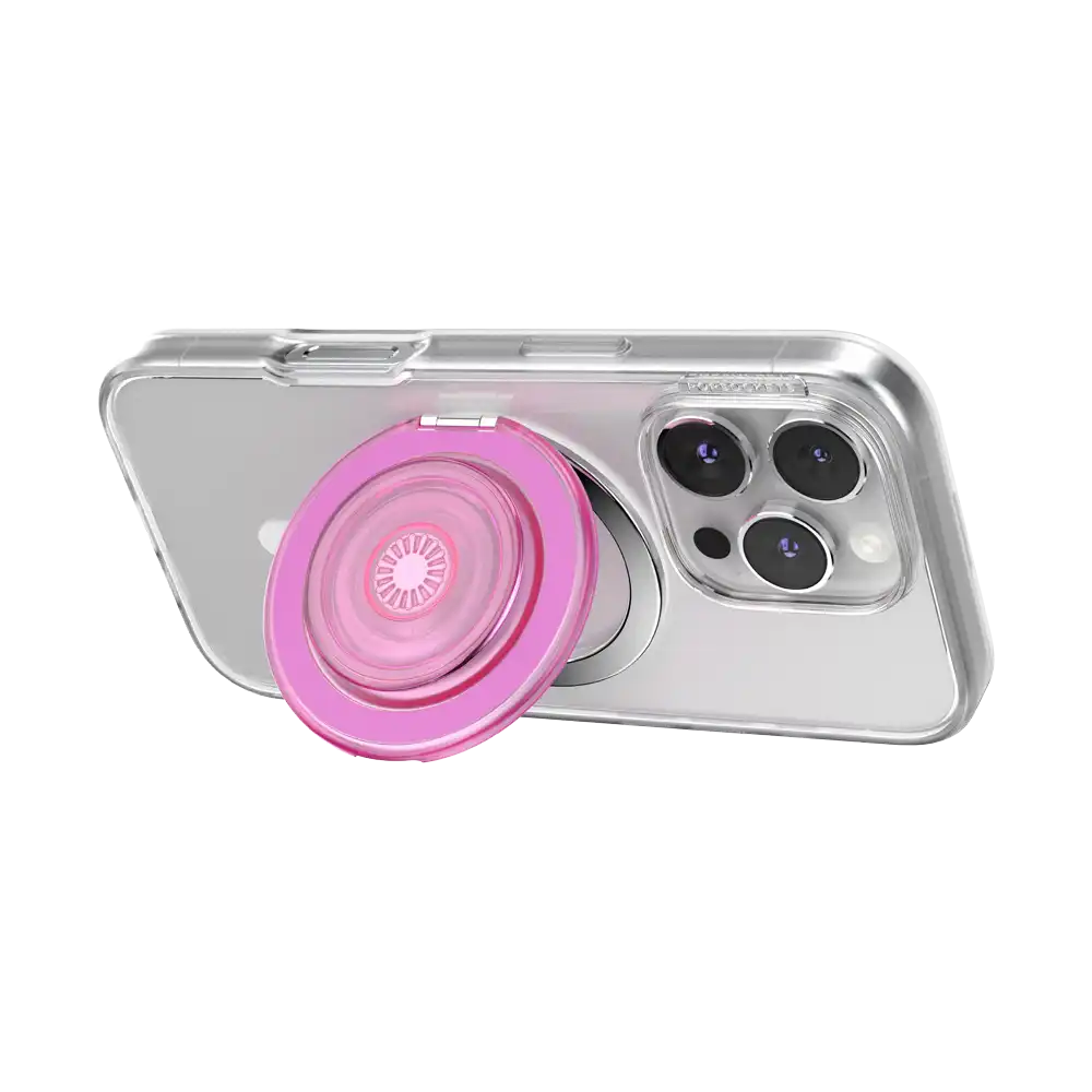 Translucent Baby Pink — MagSafe Kick-Out Grip & Stand