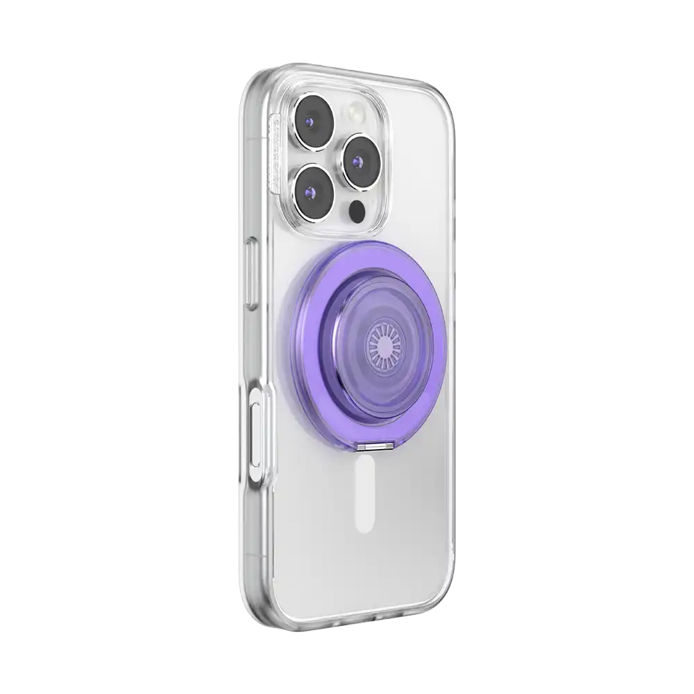 Translucent Dusty Purple — MagSafe Kick-Out Grip & Stand