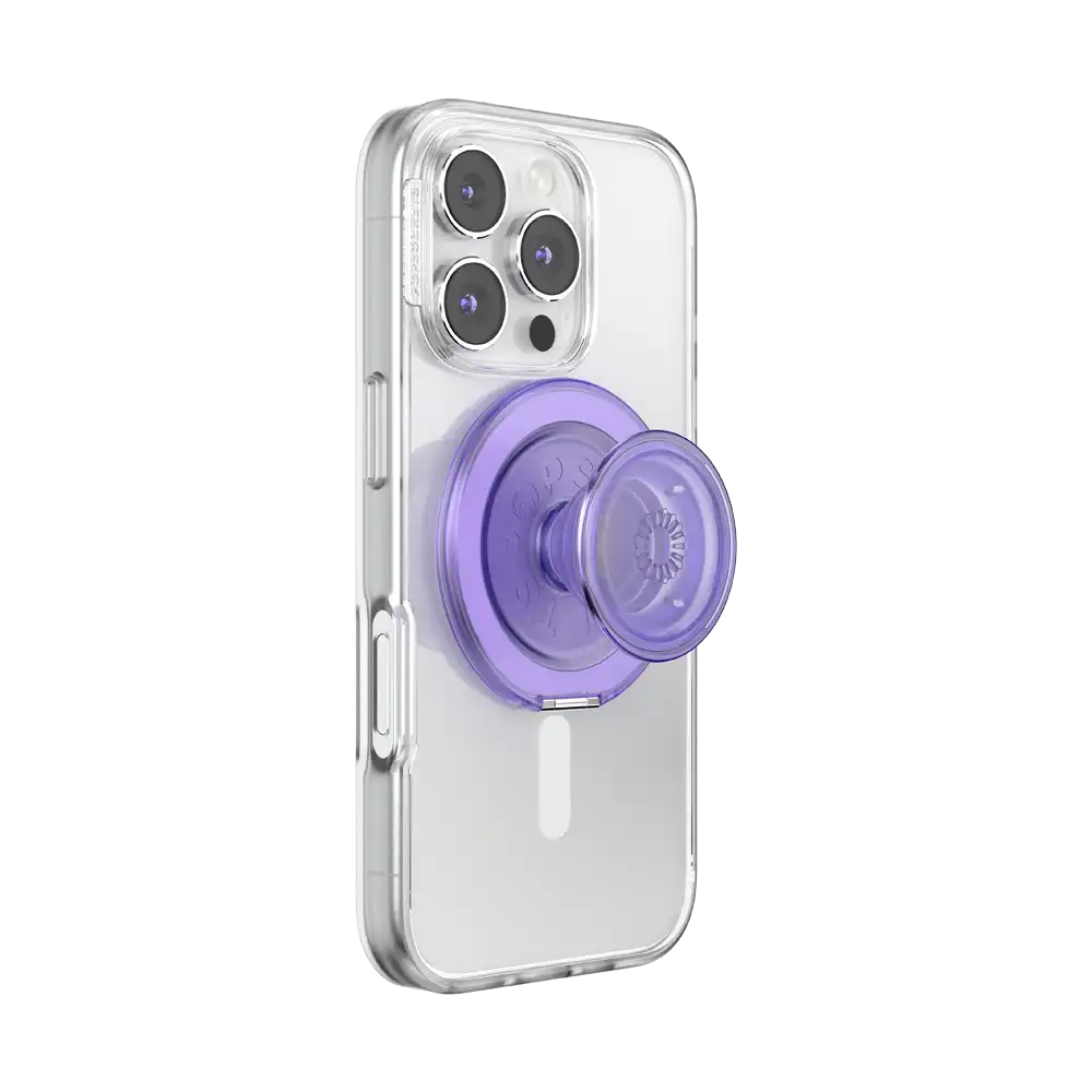 Translucent Dusty Purple — MagSafe Kick-Out Grip & Stand